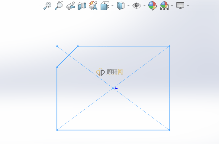 Solidworks角度距离绘制倒角的方法第6步