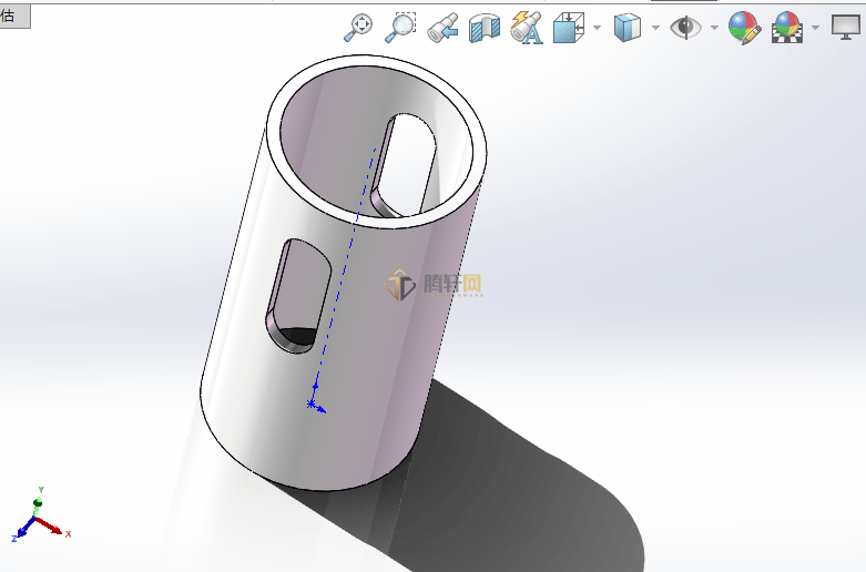 SolidWorks如何向两边进行拉伸切除第5步