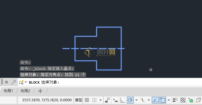 AutoCAD 2024创建块的方法第7步