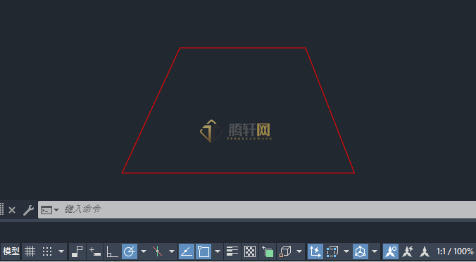 AutoCAD 2024绘制火灾光信号装置图例第2步