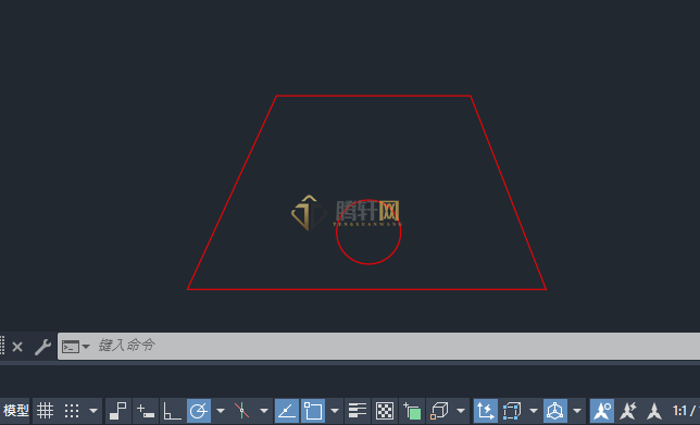 AutoCAD 2024绘制火灾光信号装置图例第4步