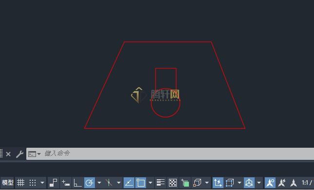 AutoCAD 2024绘制火灾光信号装置图例第5步