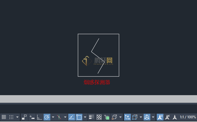 AutoCAD 2024绘制烟感探测器图例的方法第6步