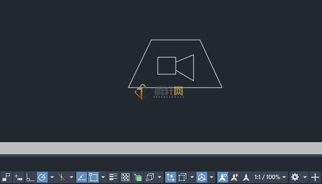 AutoCAD 2024画火灾报警扬声器图例的方法第6步