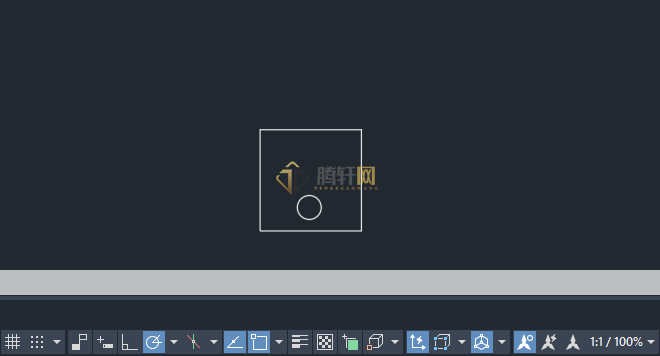 AutoCAD 2024绘制温感探测器图例的方法第4步