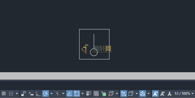 AutoCAD 2024绘制温感探测器图例的方法第6步