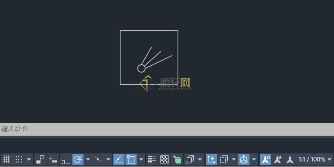 AutoCAD 2024绘制气体探测器图例的方法第6步