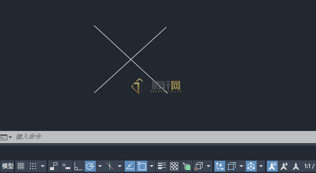 AutoCAD 2024绘制水图例的方法第2步