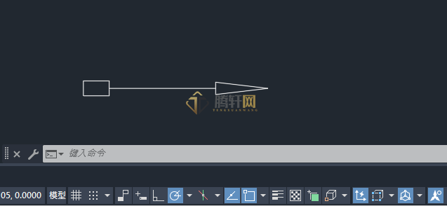 AutoCAD 2024绘制消防出口图例的方法第4步