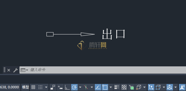 AutoCAD 2024绘制消防出口图例的方法第6步