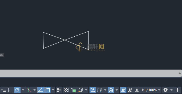 AutoCAD 2024绘制消防阀门图例的方法第3步