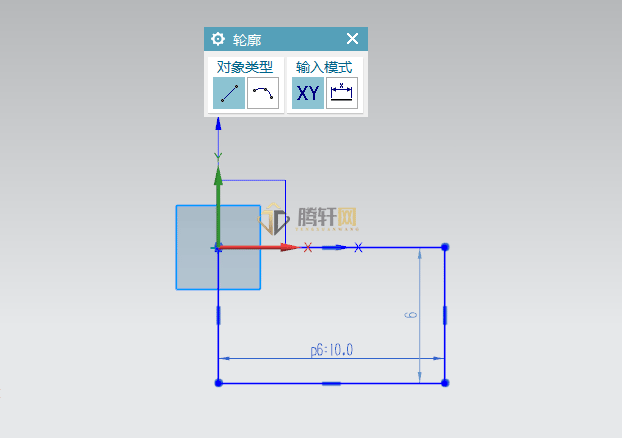 UG12.0的直线轮廓怎么使用第7步