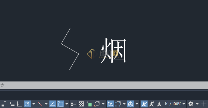 AutoCAD 2024绘制消防中烟图例的方法第4步