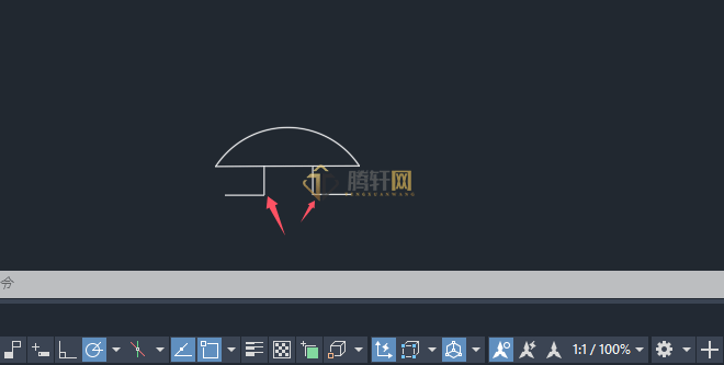 AutoCAD 2024绘制消防中电铃图例的方法第4步