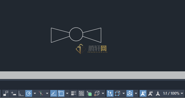 AutoCAD 2024绘制消防中泡沫比例混合器图例第6步