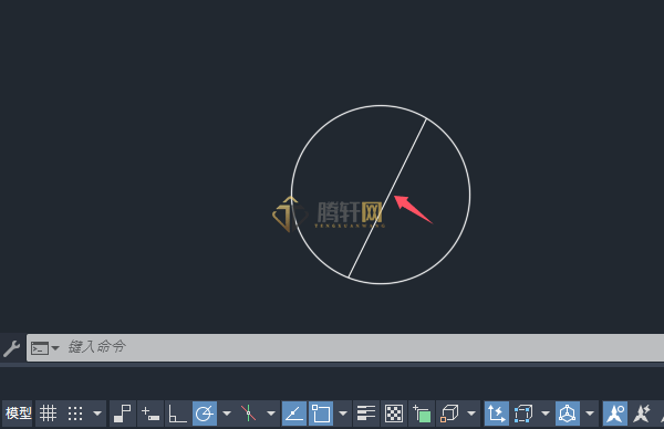 AutoCAD 2024绘制消防中消火栓图例第4步