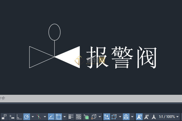 AutoCAD 2024消防中报警阀图例的方法第11步