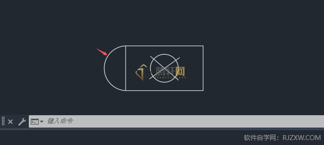 AutoCAD 2024绘制消防水罐图例的方法第8步