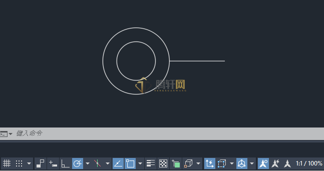 AutoCAD 2024绘制干式立管图标的方法第5步