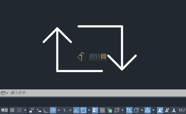 AutoCAD 2024如何绘制一个播放循环图标第6步