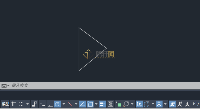 AutoCAD 2024绘制向右快进图标的方法第2步