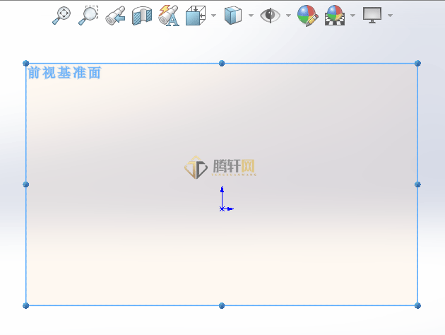 solidworks前视基准面怎么调平面?第4步